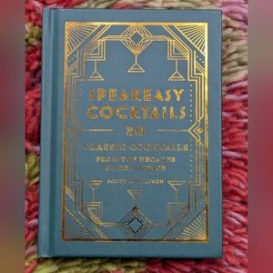 Speakeasy Cocktails Book with Gold Detailing